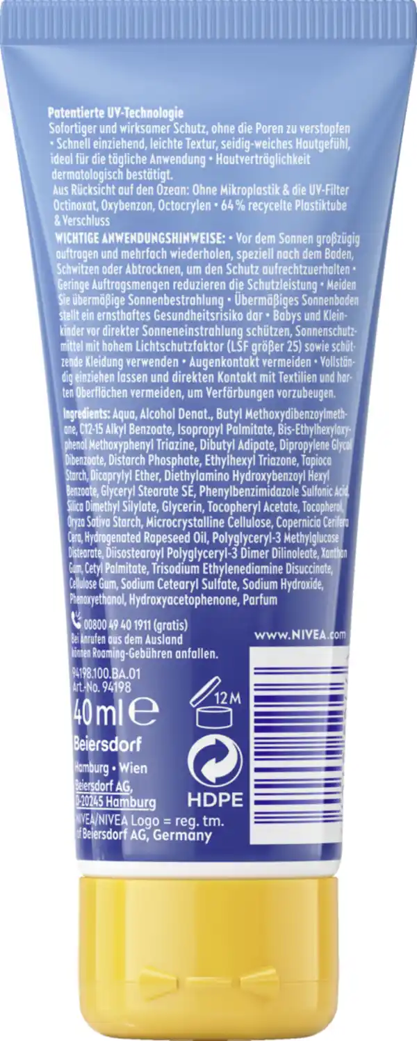 Bild 2 von NIVEA SUN UV Gesichtssonnenschutz LSF50+, 40 ml