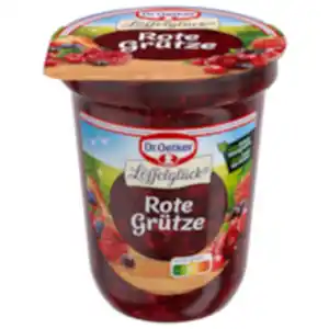 Dr. Oetker Rote Grütze oder High Protein Porridge