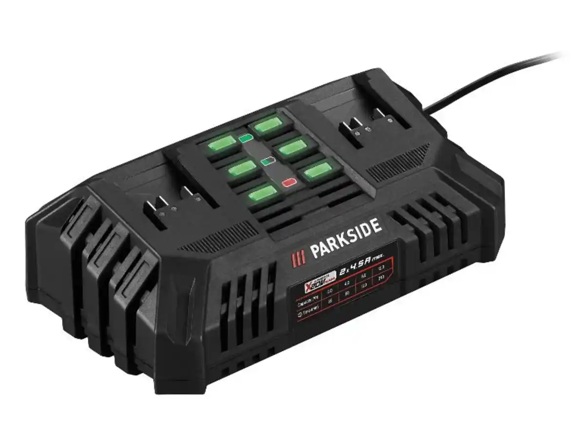 Bild 1 von PARKSIDE® 20 V / 2x 4,5 A Akku-Doppelladegerät »PDSLG 20 B1«, ohne Akku