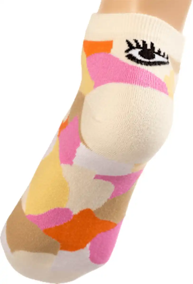 Bild 4 von Fascino Sneakersocken mit Bio-Baumwolle & Fersenmotiv beige Gr. 35-38, 1 St
