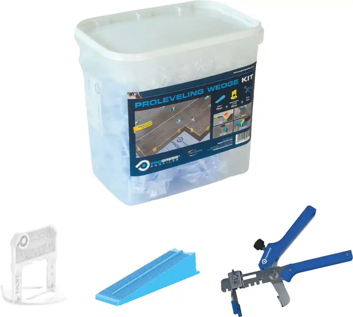 Bild 1 von Proleveling Fliesenzubehör-Eimer 301 tlg. für Keilsystem