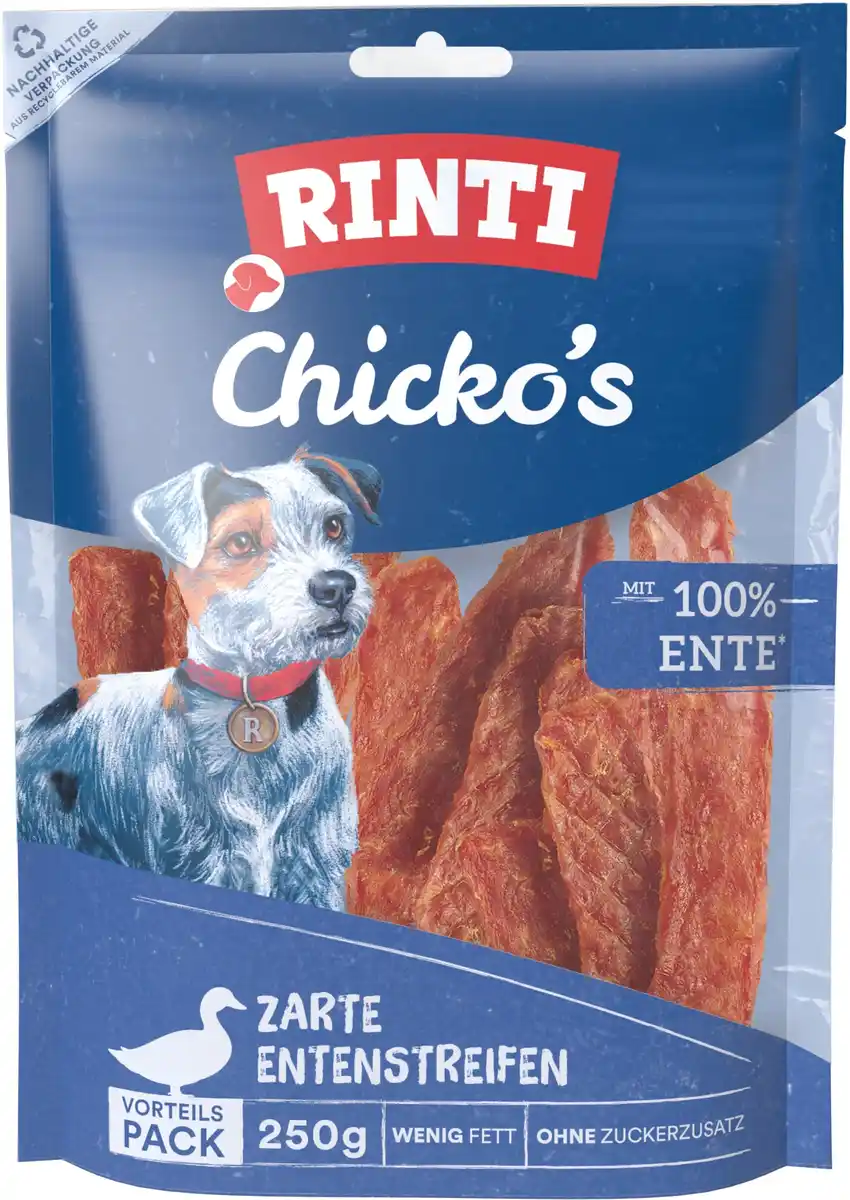 Bild 1 von Rinti Chicko Hundesnack Ente Vorratspack 250 g