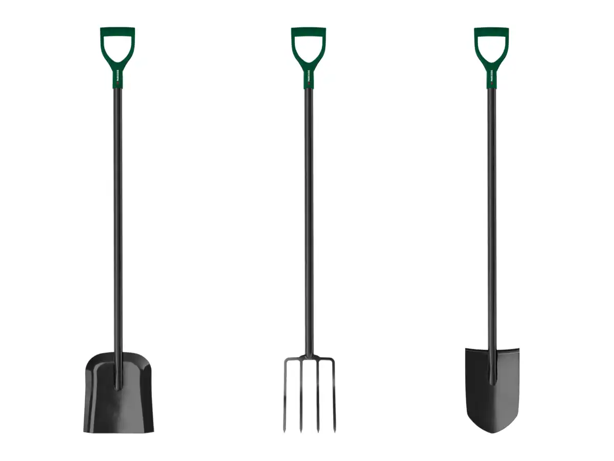 Bild 1 von PARKSIDE® Gartengeräte-Set »Spitzspaten, Schaufel & Grabegabel«, 3-teilig
