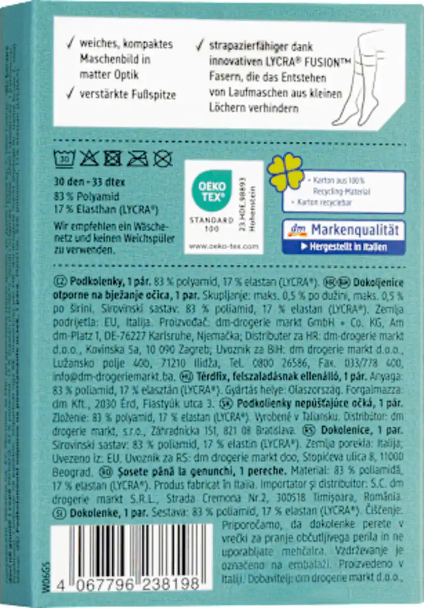 Bild 2 von Fascino Kniestrümpfe laufmaschenresistent honey Gr. 35-38, 30 DEN, 1 St