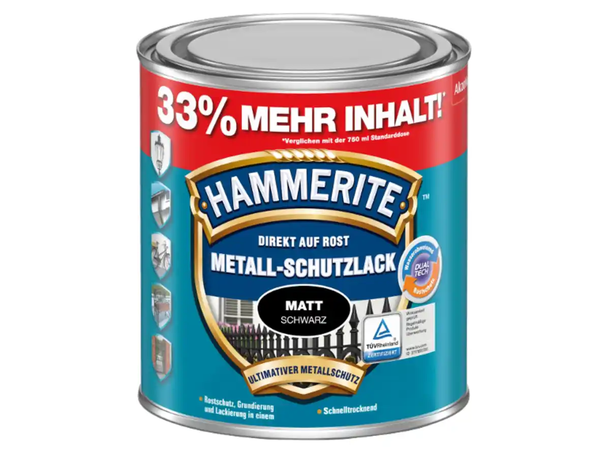 Bild 2 von HAMMERITE Metall-Schutzlack,  1 l