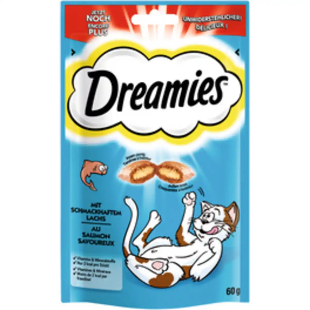 Bild 1 von DREAMIES Katzensnack, 60 g, Lachs