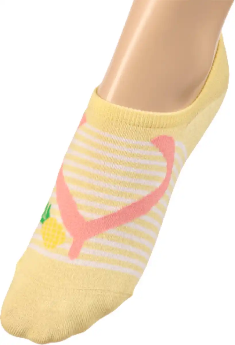 Bild 4 von Fascino Füßlinge mit Flip-Flop-Motiv gelb Gr. 39-42, 1 St