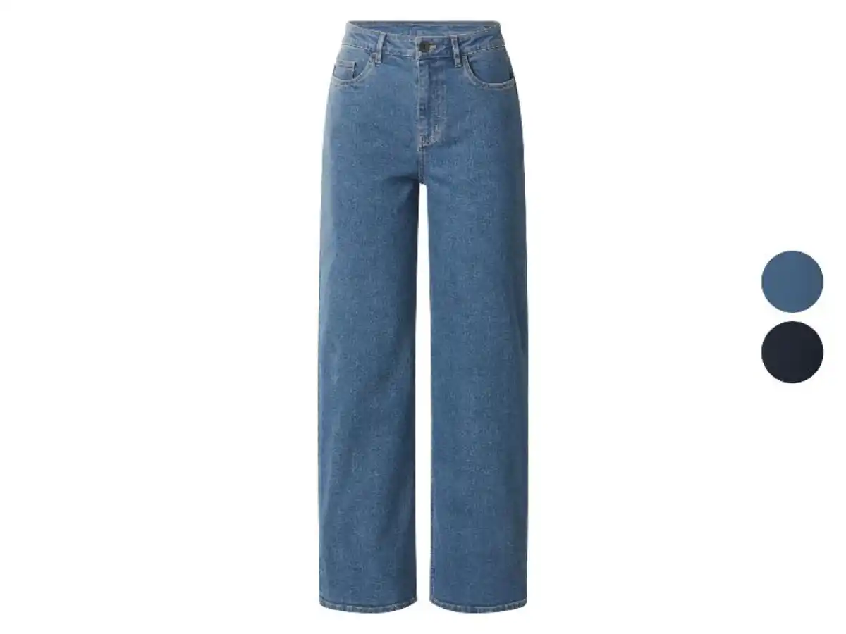 Bild 3 von ESMARA® Damen Jeans, Wide Leg, hohe Leibhöhe