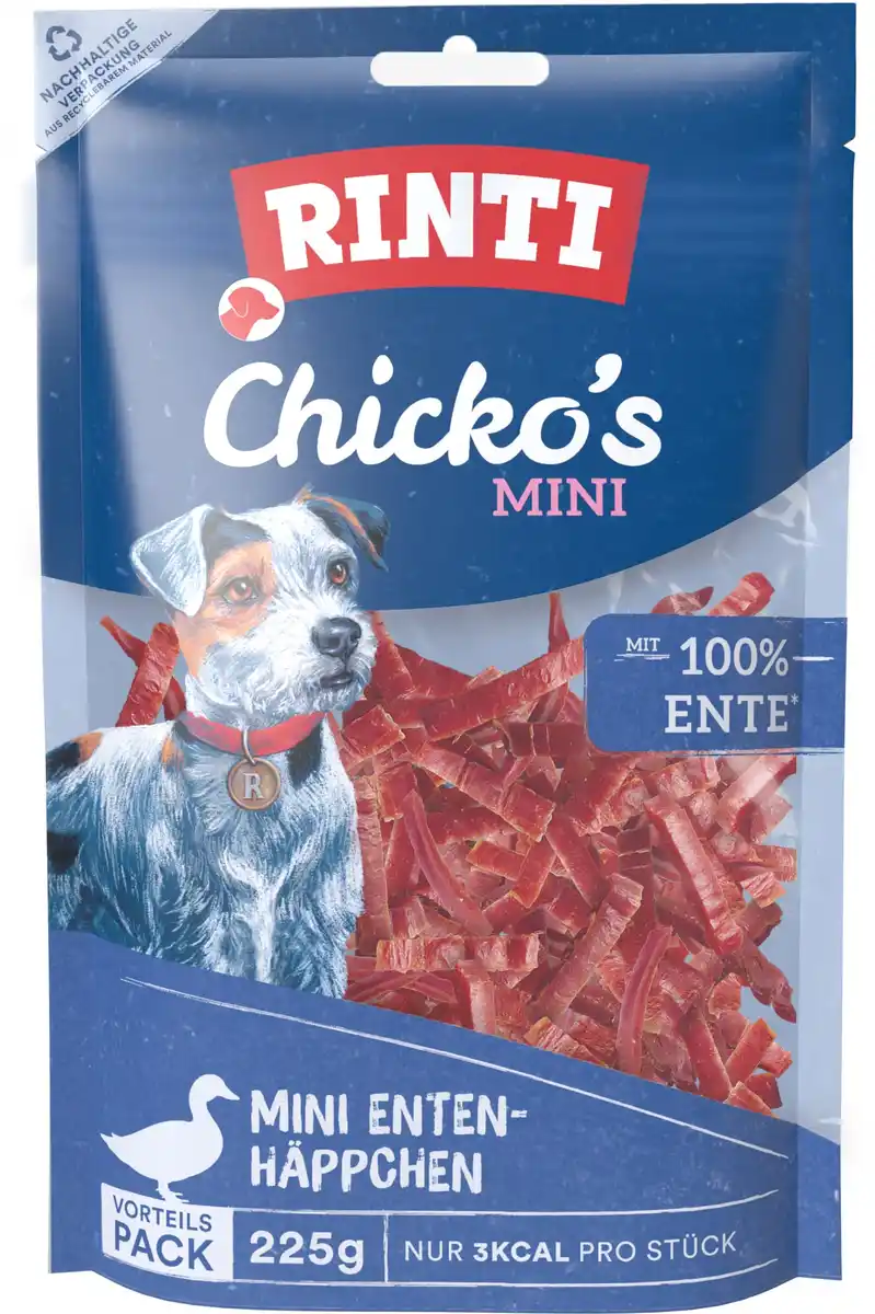 Bild 1 von Rinti Chicko Mini Hundesnack Ente -Vorratspack 225 g