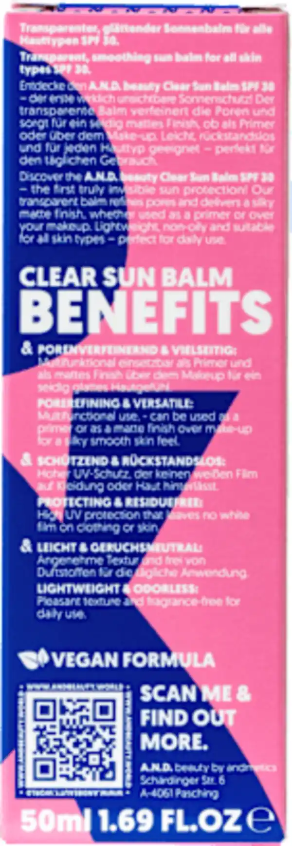 Bild 2 von A.N.D. beauty Sonnencreme Gesicht, clear sun balm, LSF 30, 50 ml