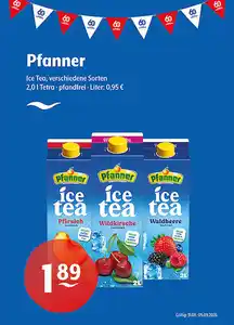 Pfanner Ice Tea verschiedene Sorten