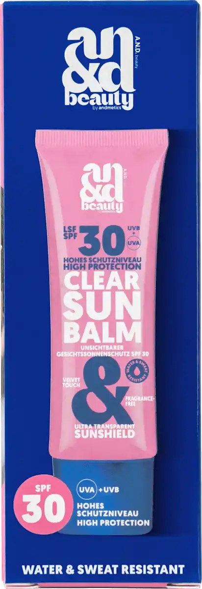 Bild 1 von A.N.D. beauty Sonnencreme Gesicht, clear sun balm, LSF 30, 50 ml