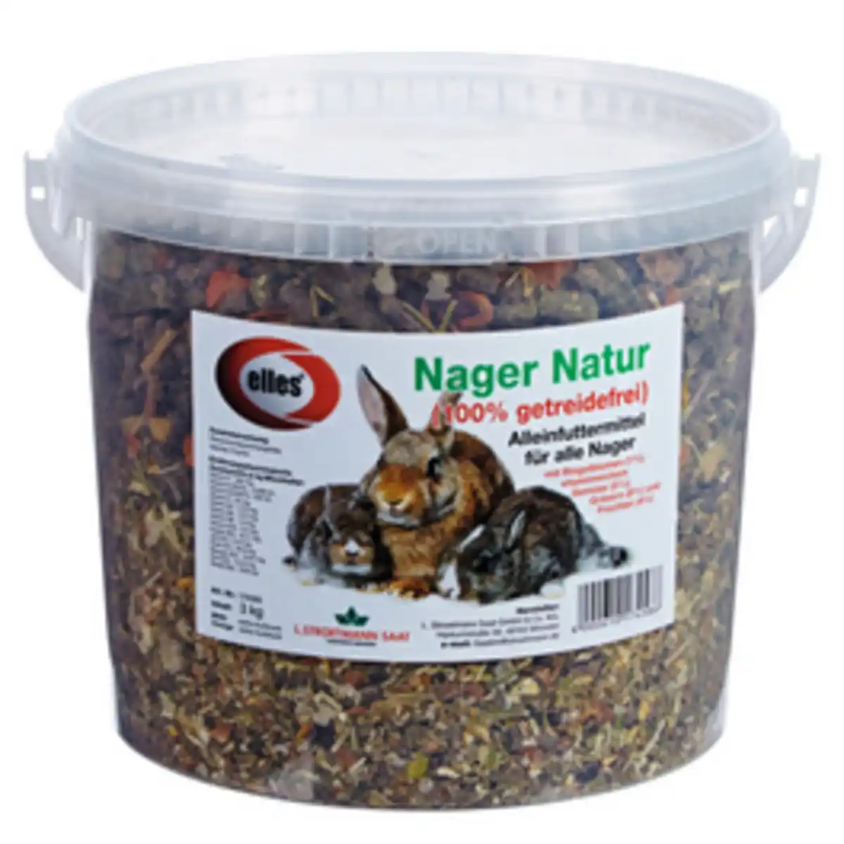 Bild 1 von ELLES Kleintierfutter »Nager Natur«, 1 Eimer à 3000 g