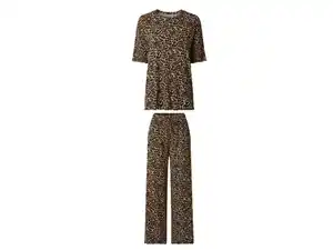 ESMARA® Damen Gerippter Premium Pyjama