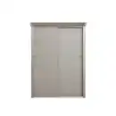 Bild 1 von Geräteschrank, mit Schiebetüren, BxTxH: 133 x 94 x 181 cm, grau, mit Regalböden
