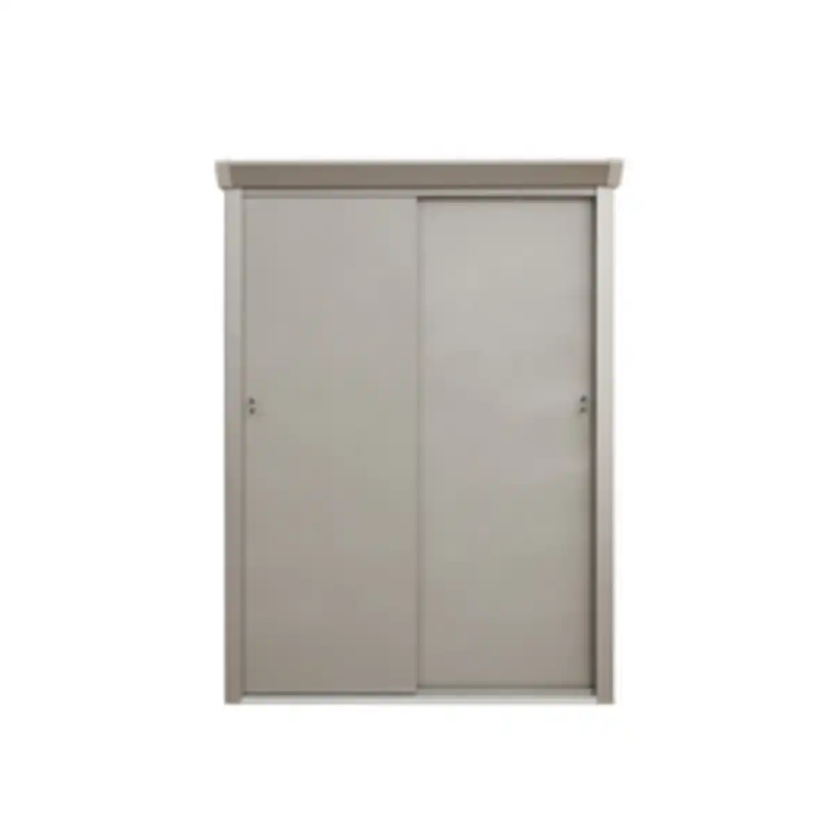 Bild 1 von Geräteschrank, mit Schiebetüren, BxTxH: 133 x 94 x 181 cm, grau, mit Regalböden