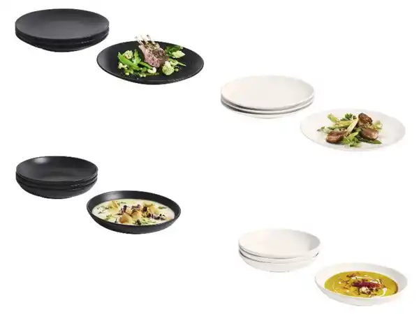 Bild 3 von SILVERCREST® Speiseteller- \ Suppenteller-Set, 4-teilig