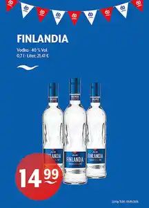 FINLANDIA Vodka 40 % Vol.