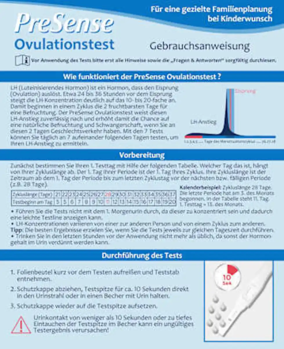 Bild 3 von PreSense Ovulationstest, 7 St