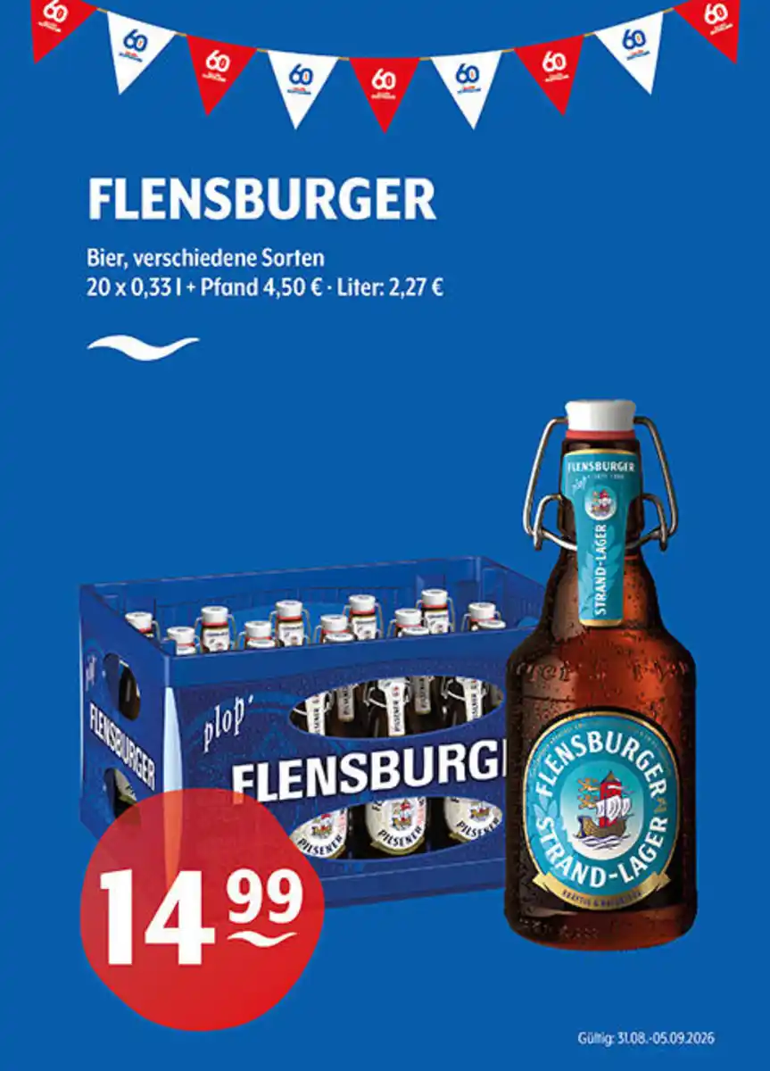 Bild 1 von FLENSBURGER Bier verschiedene Sorten