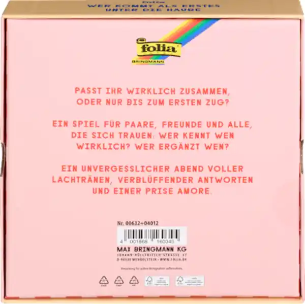 Bild 2 von folia Brettspiel "Wer kommt als Erstes unter die Haube" (16x31x5,5 cm), 1 St