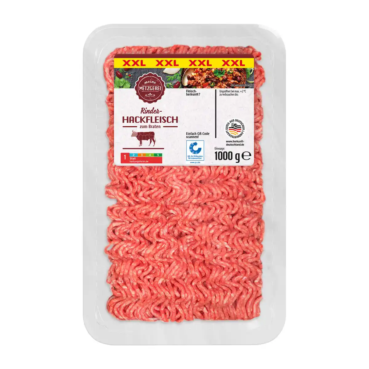 Bild 1 von MEINE METZGEREI Rinderhackfleisch XXL