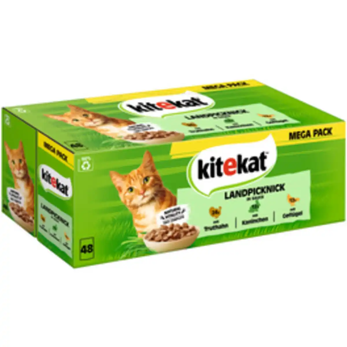 Bild 1 von KITEKAT Katzen-Nassfutter, Landpicknick in Sauce, 48 x 85 g