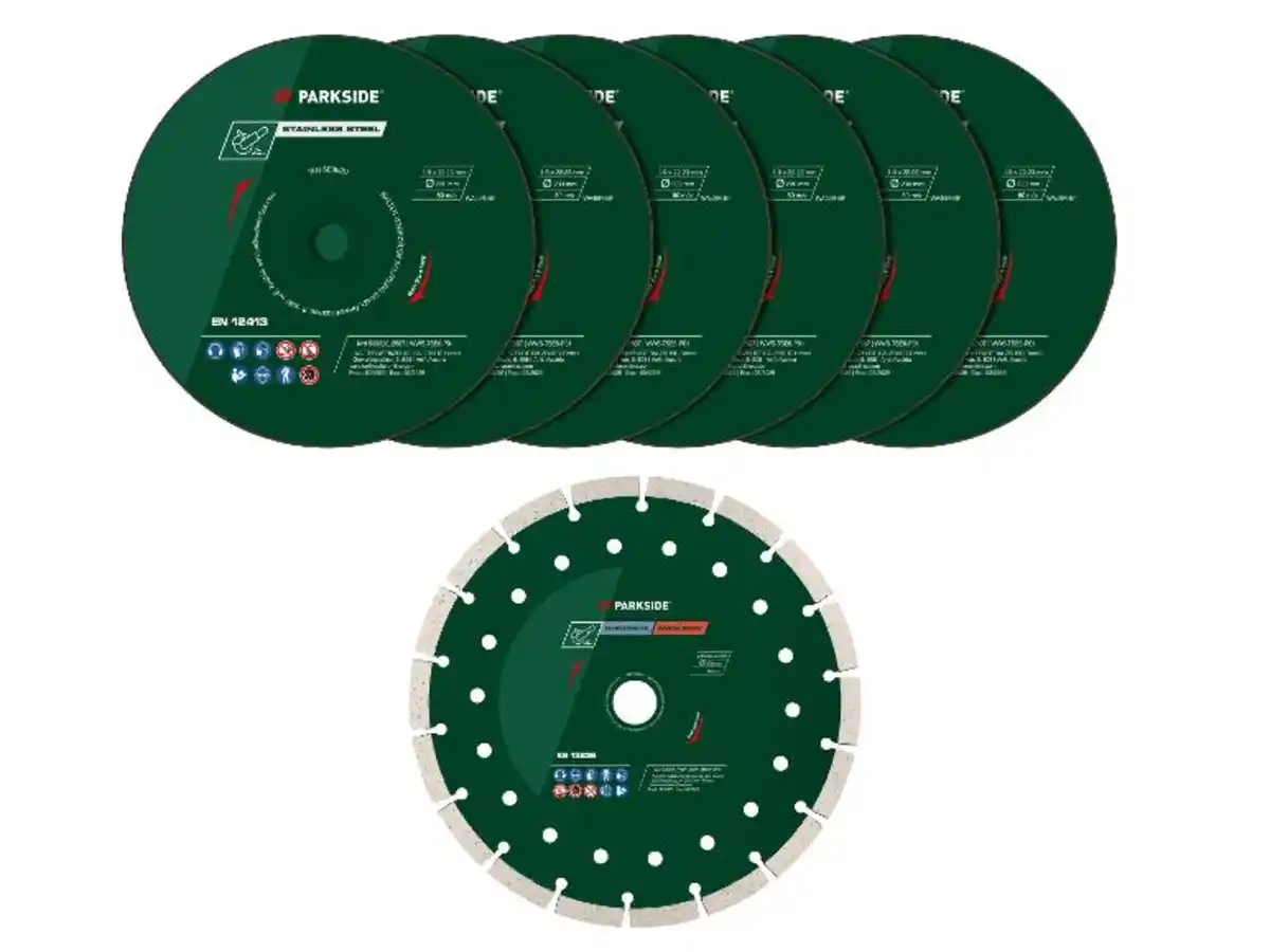Bild 3 von PARKSIDE® Edelstahl-Trennscheiben-Set; Diamant-Trennscheibe
