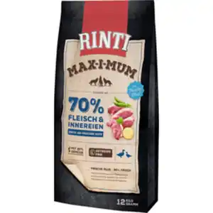 RINTI Hundetrockenfutter, Alleinfuttermittel, Ente, 12 kg