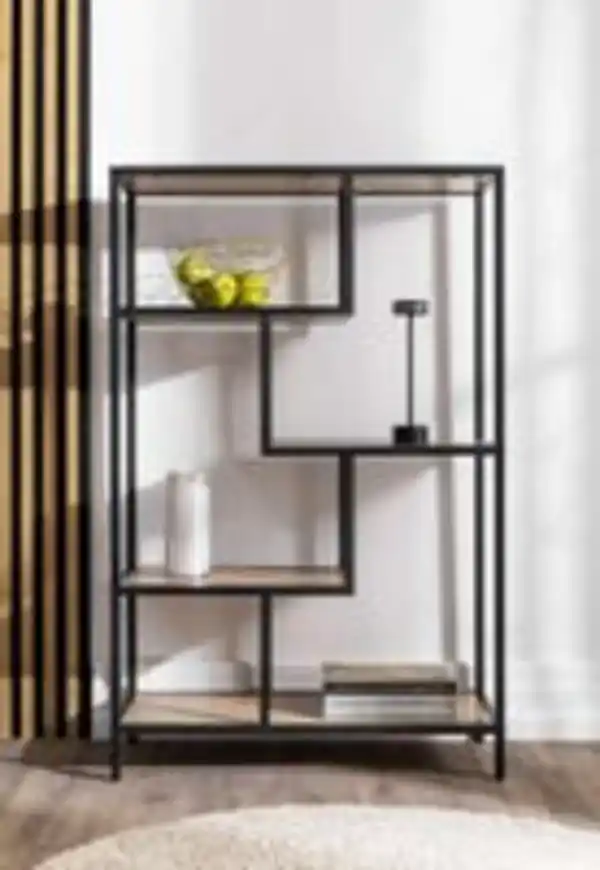 Bild 3 von Better Home Bücherregal, 5 Ebenen, ca. 84 x 34 x 130 cm - Braun