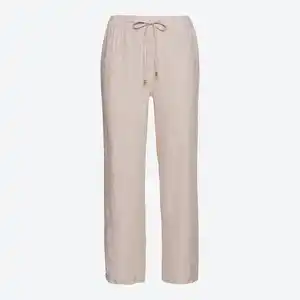 Damen-Hose aus Viskose-Leinen-Mix