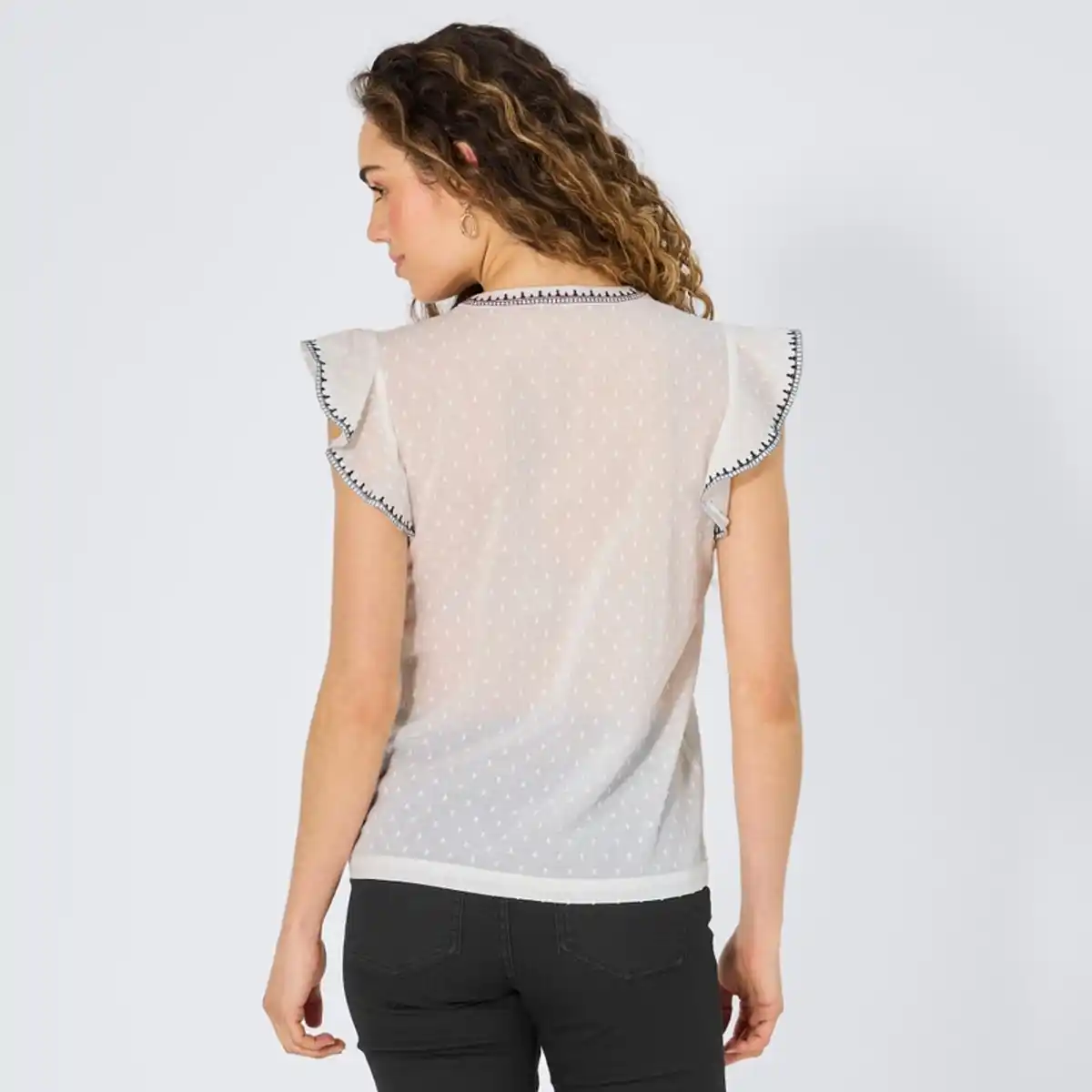 Bild 4 von Damen-Bluse mit Stickerei