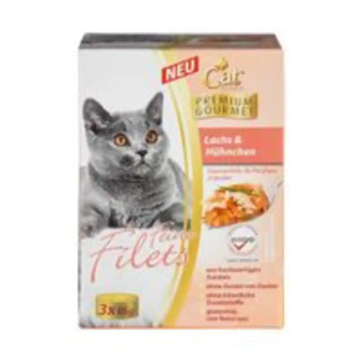 Bild 2 von CAT BONBON Feine Filets, Lachs & Hühnchen, 3 x 85 gr. - 6er Set
