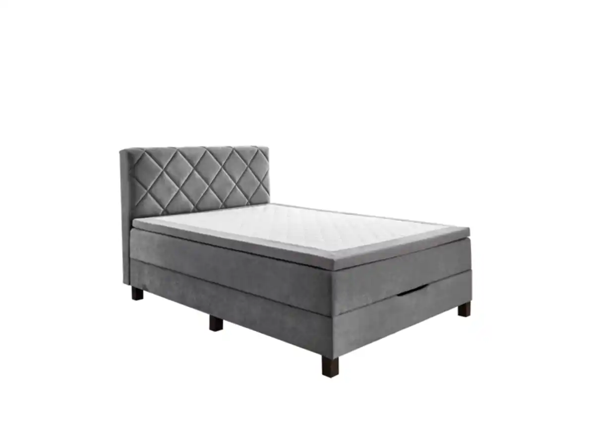 Bild 1 von Boxspringbett Lincoln 140 x 200 cm silber