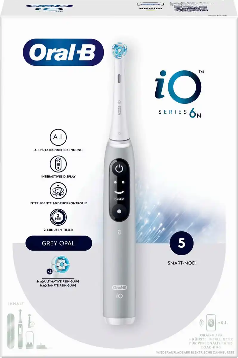 Bild 1 von Oral-B Elektrische Zahnbürste iO Series 6 Grey Opal, 1 Stk