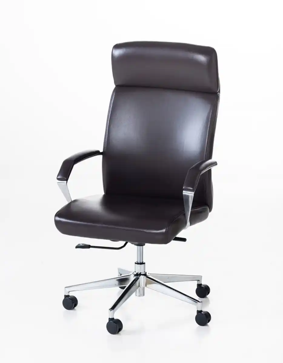 Bild 1 von Happy Home Bürostuhl mit gepolsterter  Armlehne - Braun
