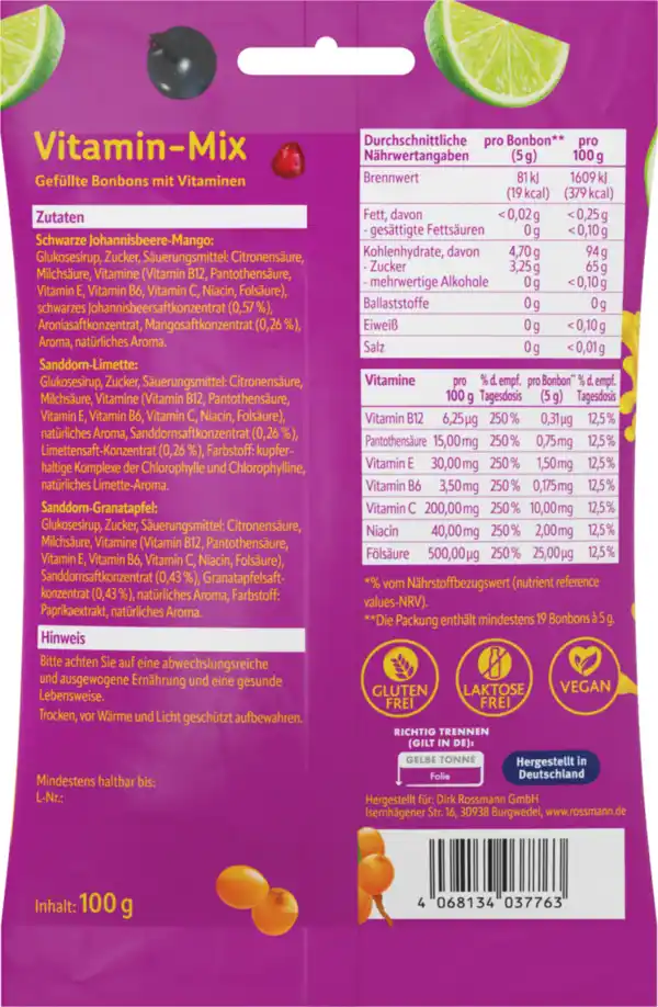 Bild 2 von altapharma Vitamin-Mix Bonbons, 100 g