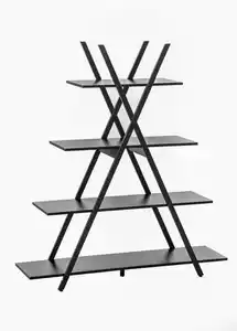 Better Home Standregal, 4 Ebenen, ca. 120 x 33 x 135 cm - Schwarz