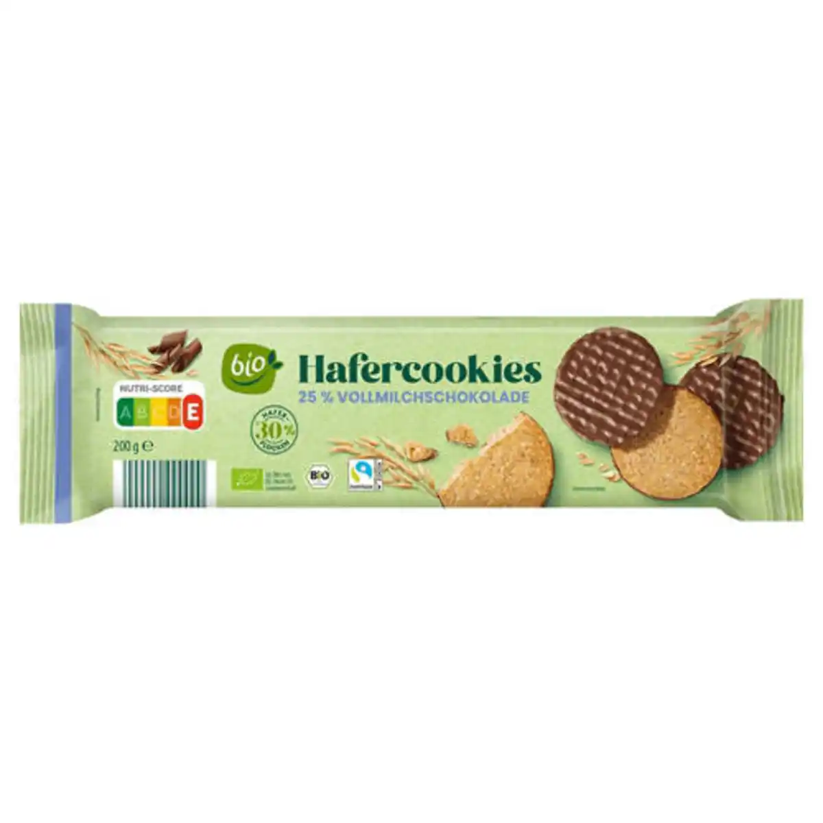 Bild 1 von Bio-Hafercookies 200 g, Vollmilchschokolade