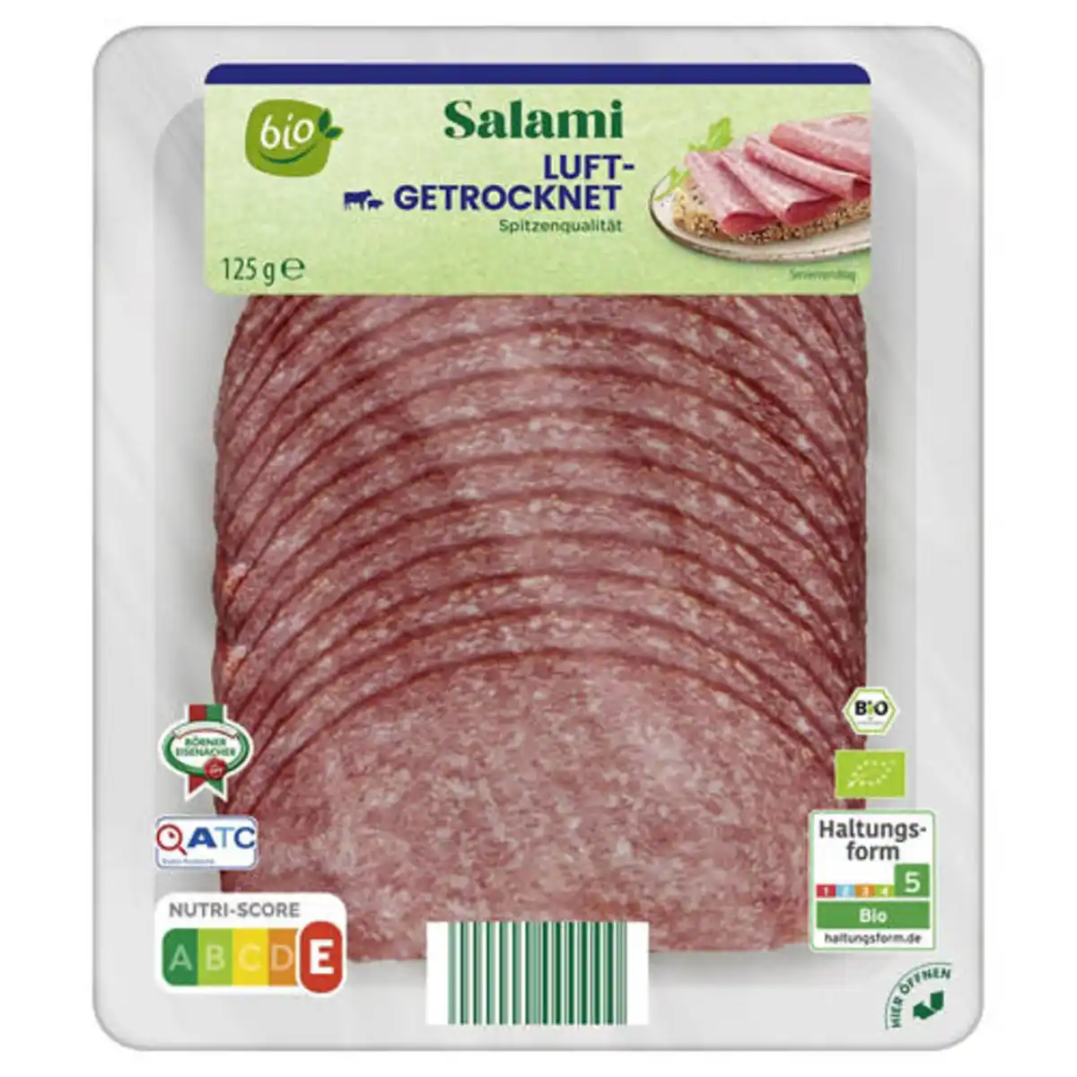 Bild 1 von Bio-Salami 125 g, Luftgetrocknet