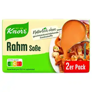 KNORR Basissaucen 2 x 250 ml, Rahm Soße