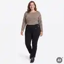 Bild 1 von Damen-Stoffhose mit Reißverschlusstaschen, große Größen