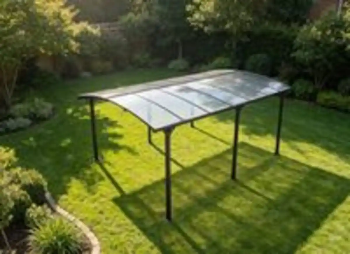 Bild 2 von CHILLROI Carport mit Bogendach, Saint-Tropez, ca. 503 x 328 x 211 cm - Anthrazit