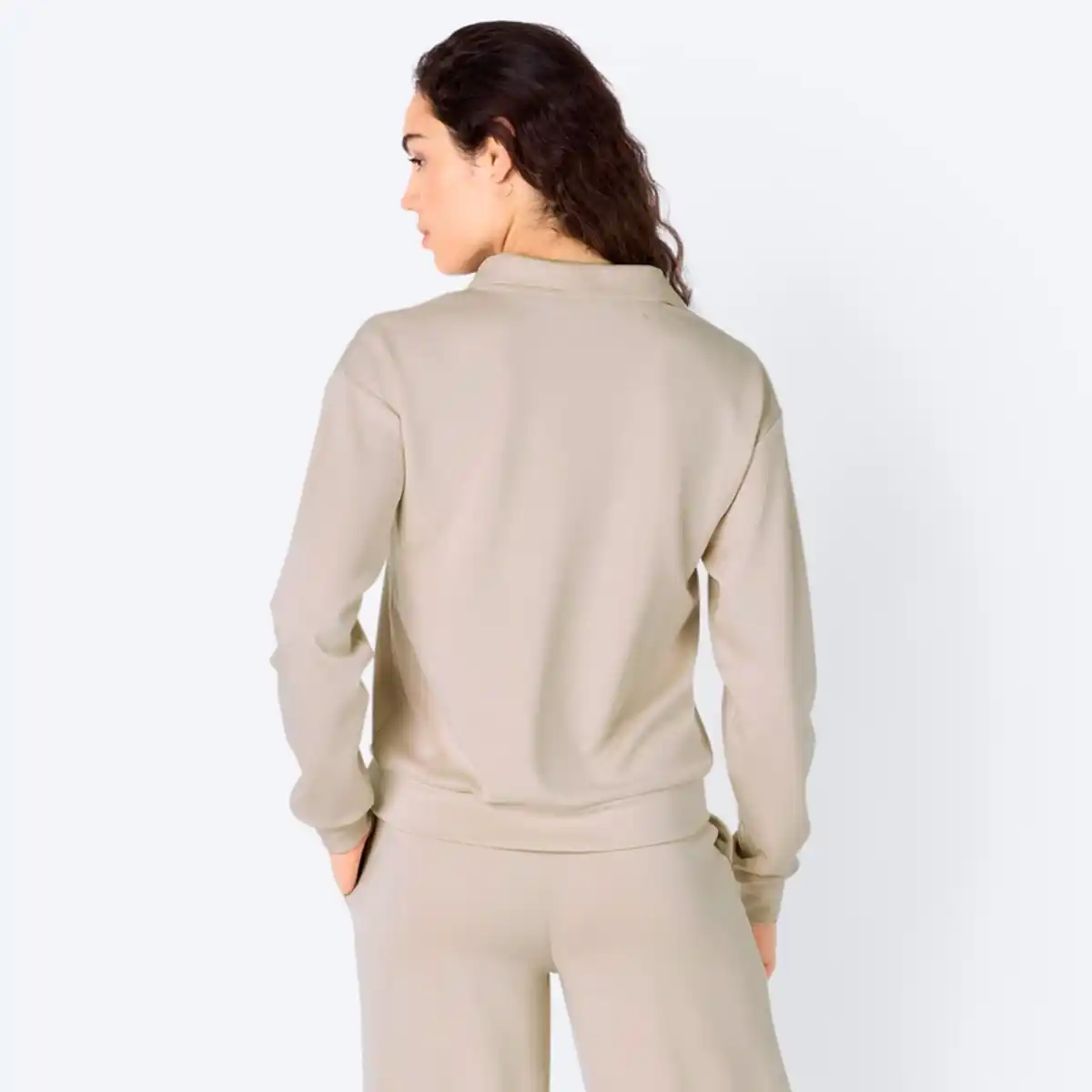 Bild 4 von Damen-Langarmshirt mit Polokragen aus Modal-Mix