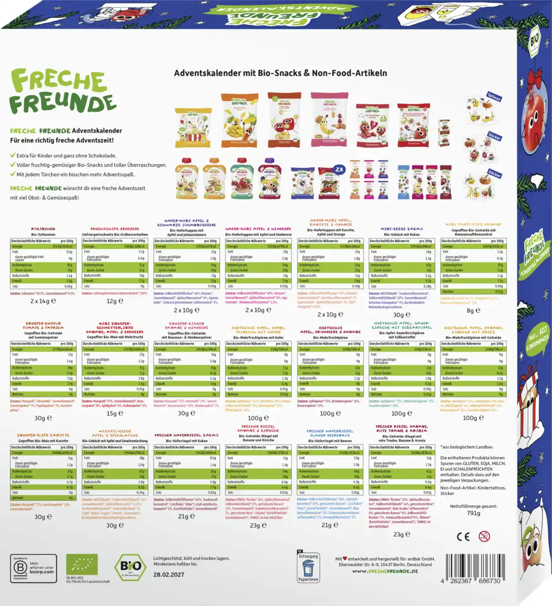 Bild 2 von Freche Freunde Bio Freche Freunde Adventskalender 2026