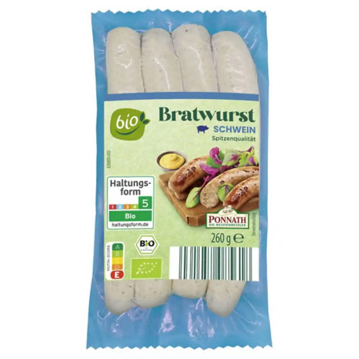 Bild 1 von Bio-Bratwurstsortiment, Schwein 260 g