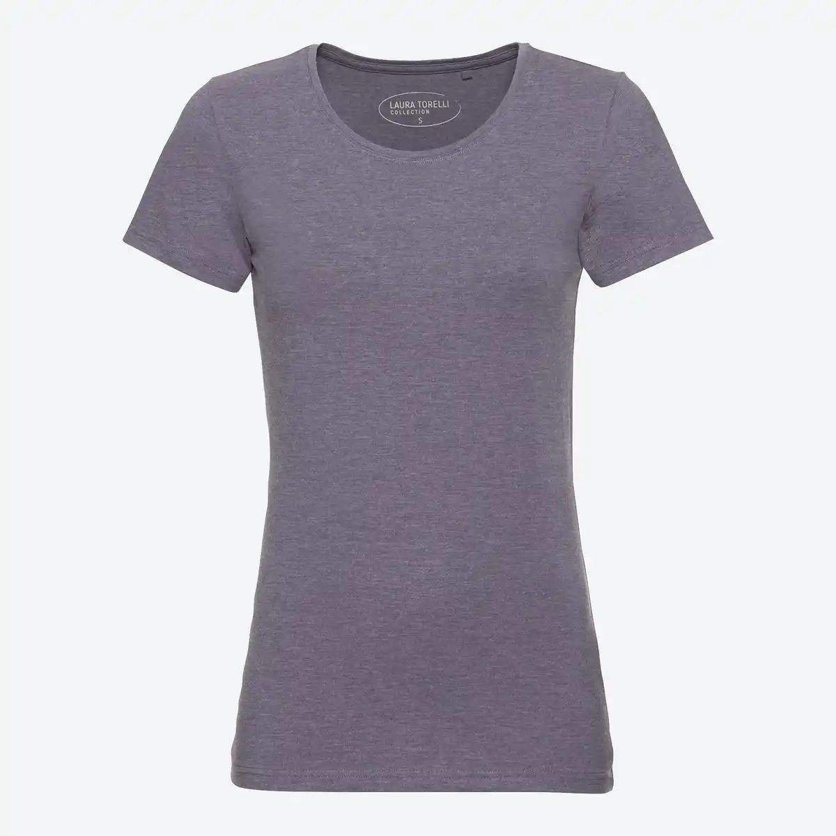 Bild 3 von Damen-T-Shirt mit Rundhalsausschnitt