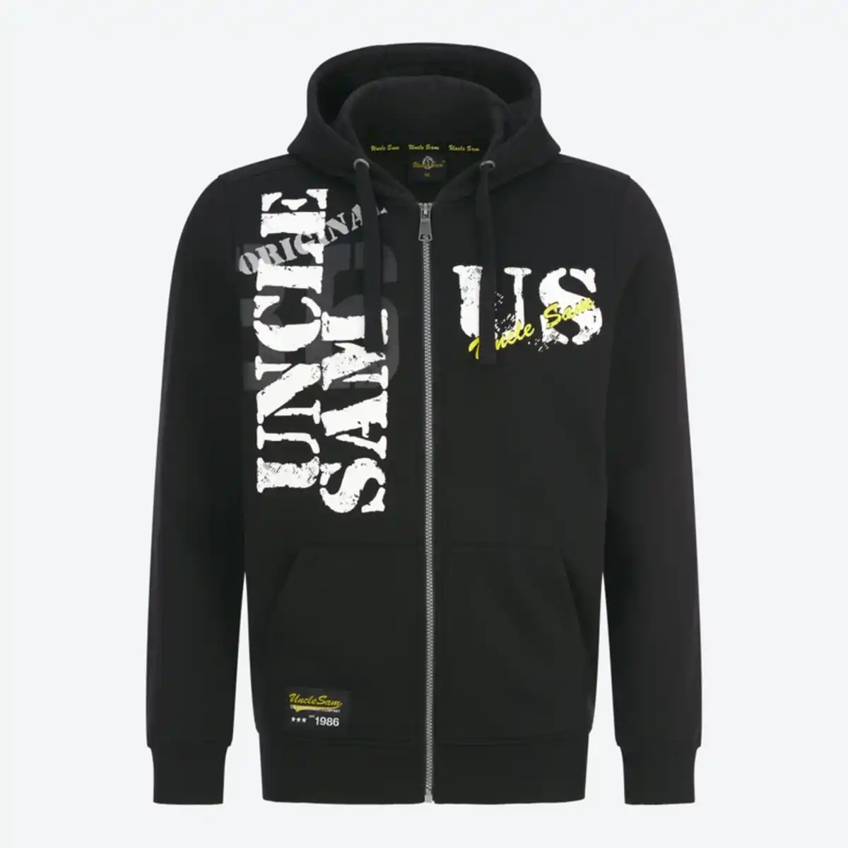 Bild 2 von Uncle Sam Herren-Sweatjacke mit Kapuze