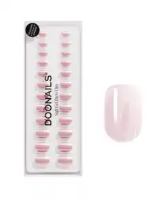DOONAILS Soft Gel Press Ons Short Square Jetset Extra, 0 Jetset