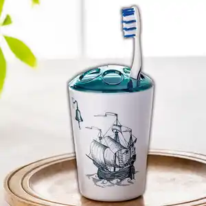 Badkomfort Zahnbürstenhalter für 3 Zahnbürsten und 1 Zahnpasta